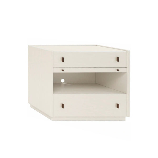 Blanc 2-Drawer Chest, 42"W x 18"D x 32.75"H