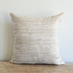 Waves Pillow, Bleached Oak, 22" x 22"