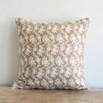 Mia Pillow, Bleached Oak, 22" x 22"