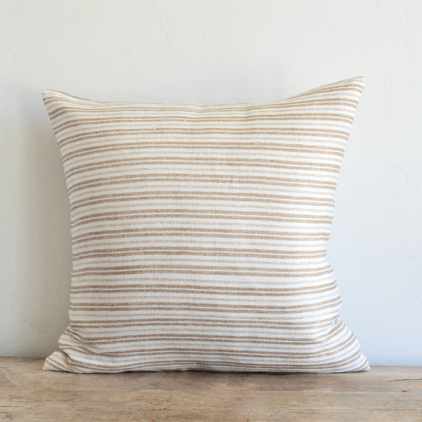 Waverly Pillow, Bleached Oak, 22" x 22"