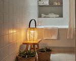 Tanit Portable 11.5" Outdoor Lantern, Beige Shade