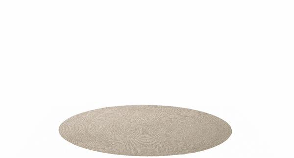 Braid Round Rug, Mushroom