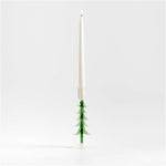 Borosilicate Glass Christmas Tree Taper Candle Holder, 2 Sizes, Sold Separately