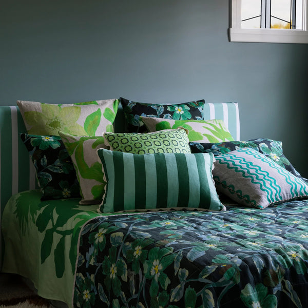 Bold Stripe Verde, 24” x 16”