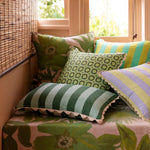 Bold Stripe Verde, 24” x 16”