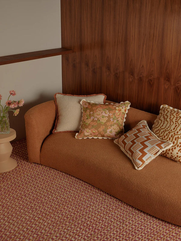 Rosemary Tan Lumbar Pillow, 16" x 24"