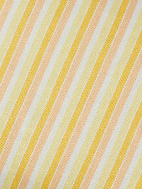 Garden Stripe Yellow Lumbar Pillow, 16" x 24"