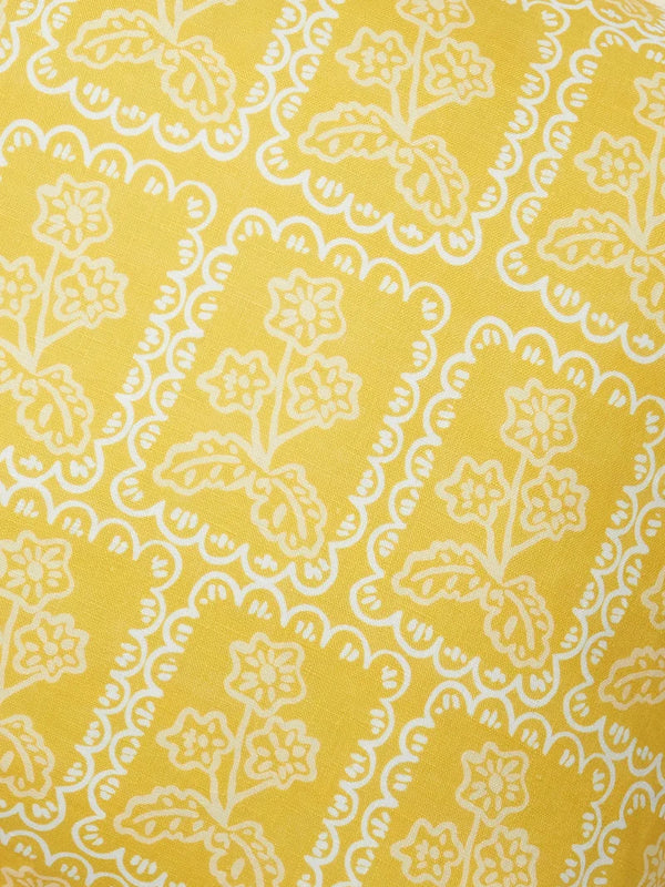 Martine Yellow Pillow, 20" x 20"