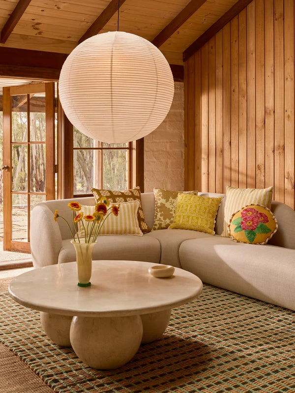 Martine Yellow Pillow, 20" x 20"