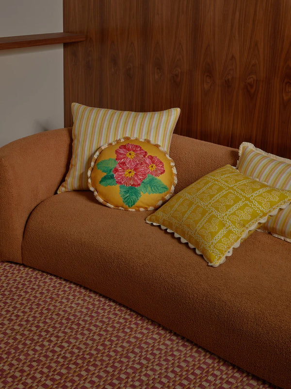 Martine Yellow Pillow, 20" x 20"