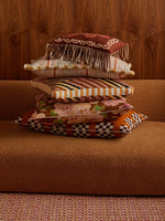 Lattice Tan Lumbar Pillow, 18" x 30"