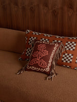 Lattice Tan Lumbar Pillow, 18" x 30"