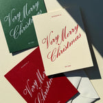 Very Merry Christmas Greeting Card - Forest