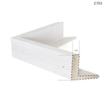 Encaustic Neutrals IV - Framed Canvas, 39" × 39"