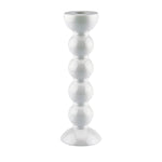 Bobbin Candlestick - White, 9.4"H