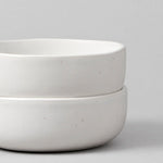 Speckled White Cereal Bowls, Set of 4