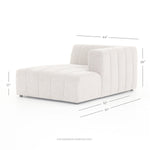 Langham Channeled Modular Sectional, Napa Sandstone Performance Fabric