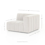 Langham Channeled Modular Sectional, Napa Sandstone Performance Fabric