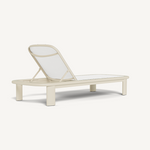 Chloe Chaise - Aluminum Bone/Batyline White