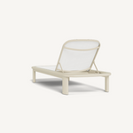 Chloe Chaise - Aluminum Bone/Batyline White