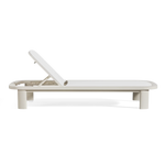 Chloe Chaise - Aluminum Bone/Batyline White