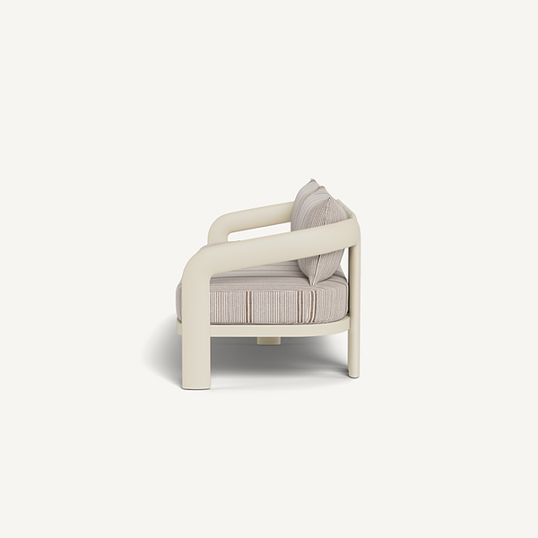 Chloe 3 Seater Sofa - Aluminum Bone / Bateau Cocoon, 96"W