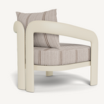 Chloe Lounge Chair - Aluminum Bone / Bateau Cocoon, 31.5"W