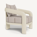 Chloe Lounge Chair - Aluminum Bone / Bateau Cocoon, 31.5"W