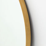 Bellvue Round Mirror, Polished Brass, 47.25"W