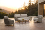 Lounge Delight Accent Chair, Oak/Oyster