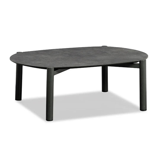 Delight Coffee Table, Ebony/Anthracite, 42"W x 29"D