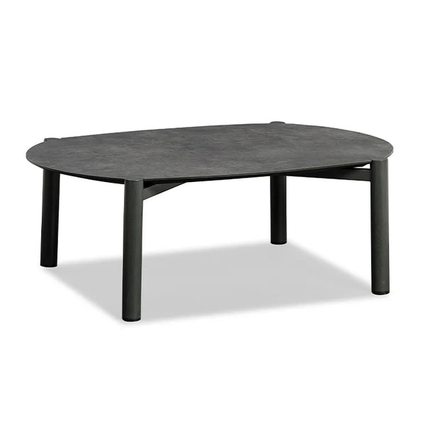 Delight Coffee Table, Ebony/Anthracite, 42"W x 29"D