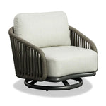 Delight Swivel Accent Chair, Ebony/Charcoal