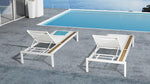 Oasis Chaise Lounge, White