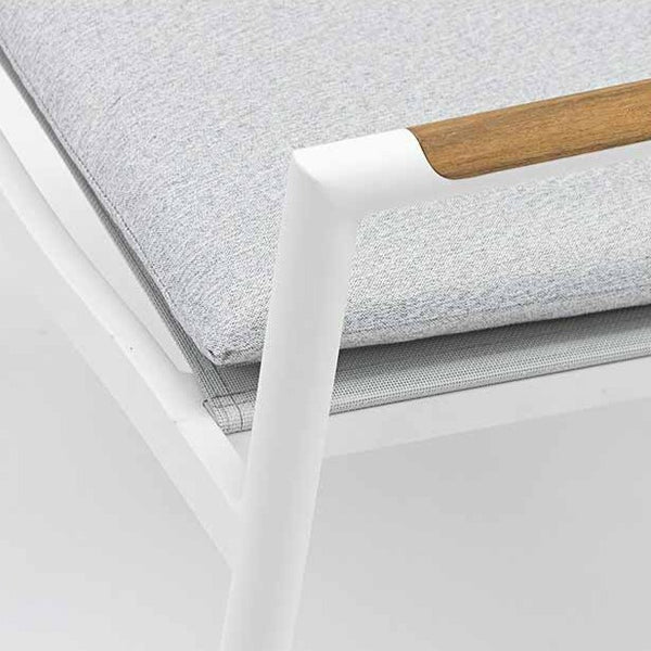 Polo Dining Chair White Aluminium