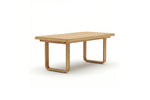 SO CHIC Extension Dining Table, Oak Aluminium, 78.7"-110"W