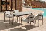 Enjoy Dining Table, 71" W x 35" D x 29.5" H, Bronze Aluminum