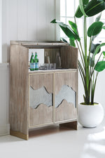 Glow With The Flow Bar Cabinet, 42"W x 18"D x 56"H