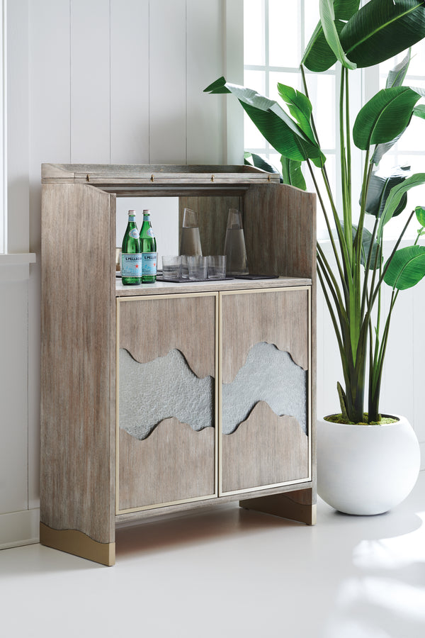Glow With The Flow Bar Cabinet, 42"W x 18"D x 56"H