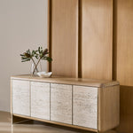 Mojave Travertine Buffet, 73.75"W x 20.25"D x 32"H