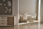 Natural Choice Side Chair, Ecru Shimmer Performance Fabric