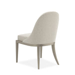 Natural Choice Side Chair, Ecru Shimmer Performance Fabric