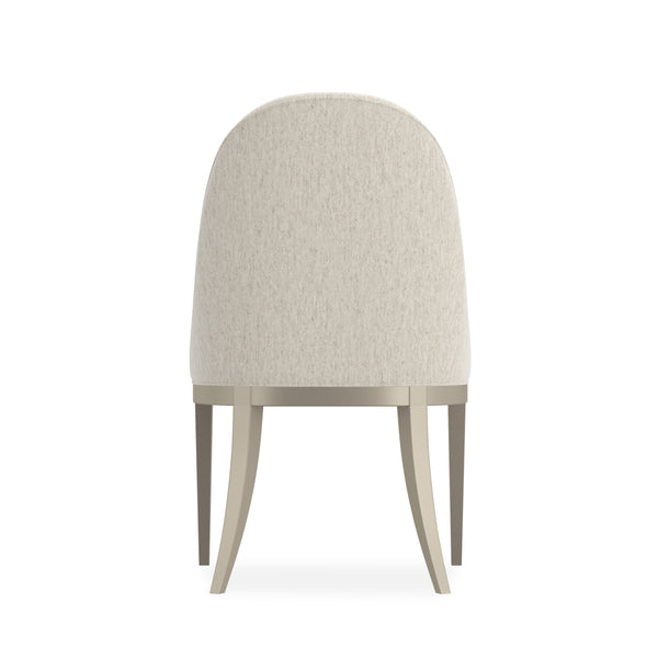Natural Choice Side Chair, Ecru Shimmer Performance Fabric