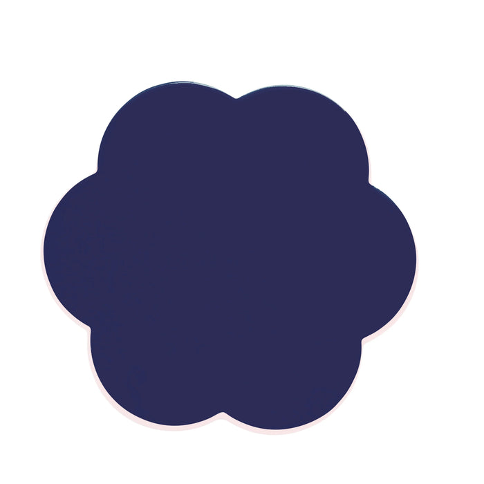 Navy Scallop Coasters, Set of 4