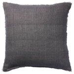 Cassis Pillow - Charcoal, 24" x 24"