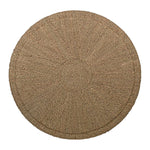 Seagrass Round Ribbed Coffee Table - Natural, 32"Dia