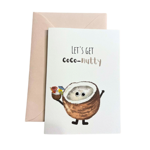 'Let's get Coco-nutty' Greeting Card