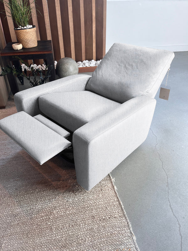 Carson Manual Recliner Chair, Sonata Grey Performance Fabric/Mink