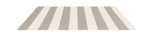 Catamaran Stripe Handwoven Indoor/Outdoor Rug, Platinum/Ivory