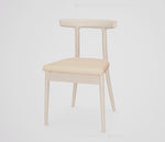 Arial Horn Chair, Dove/Champagne
